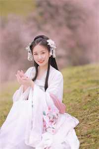 在她们身后的树上